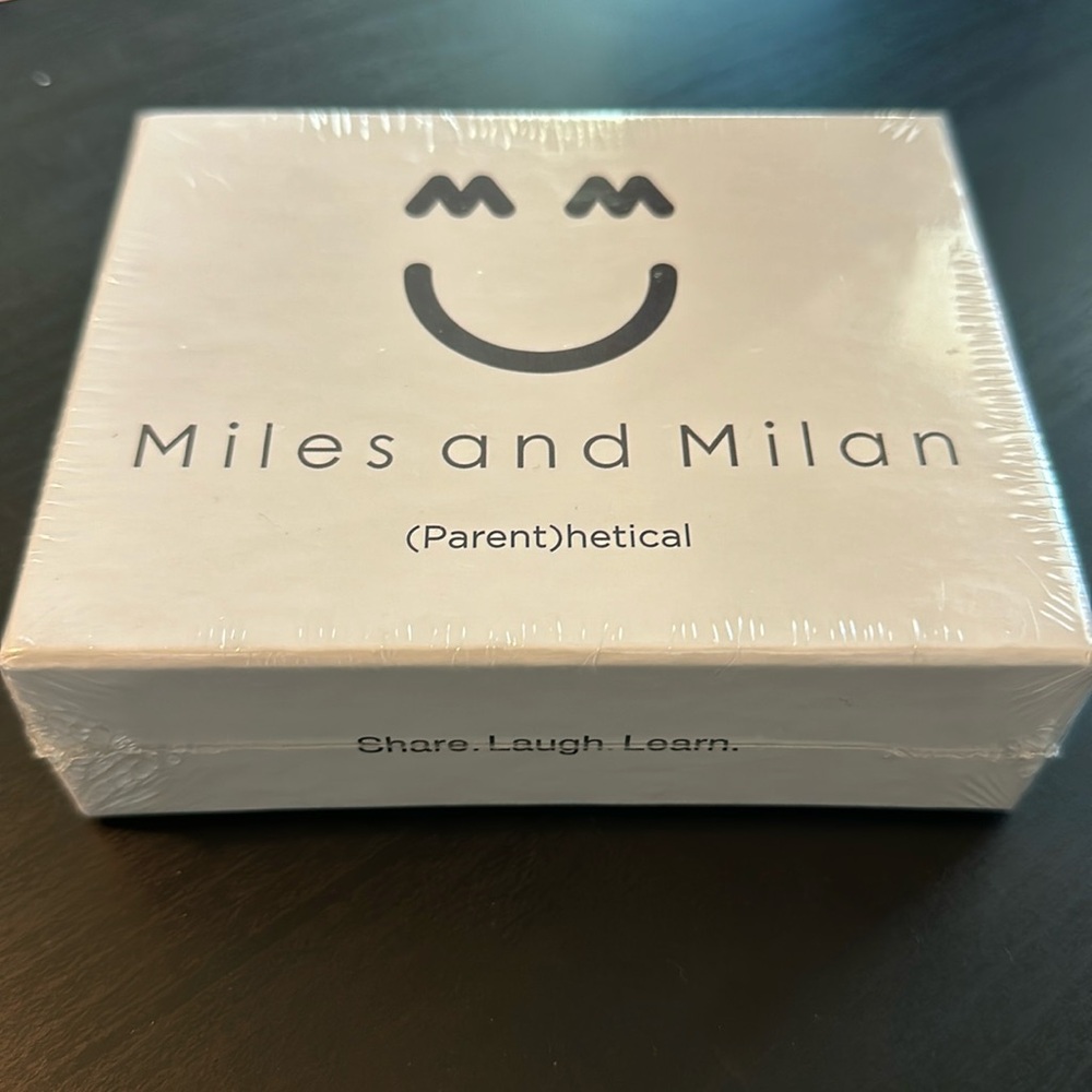 New Unopened in Packaging Miles and Milan Parenthetical Card Game